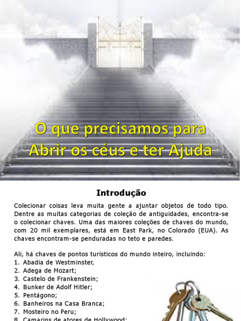 O Que Precisamos para Abrir Os Céus | PDF | Oração