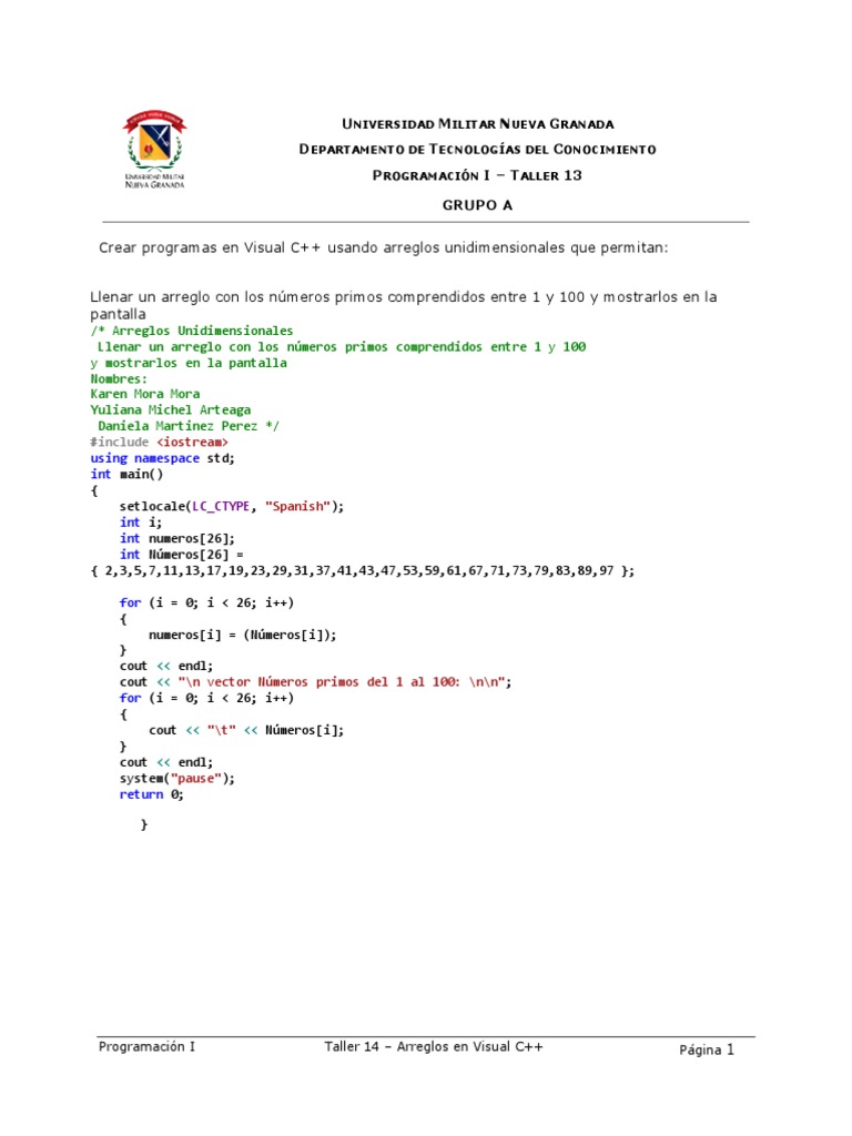 Ejercicios de Arreglos en C++ | PDF | C ++ | Estructura de datos de matriz