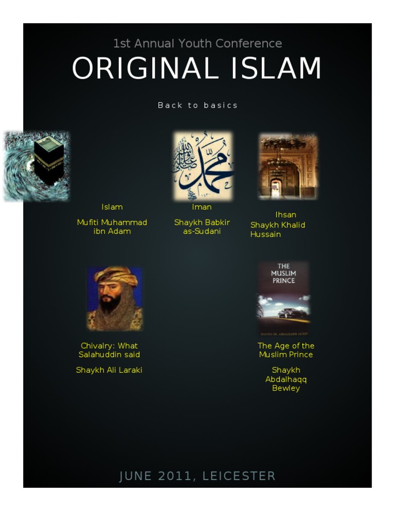 1st Annual Youth Conference: Islam Basics | PDF