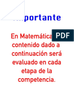 Tabla de Contenidos Matematica Primero B+Ísico-2022