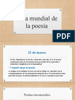 Día Mundial de La Poesía..