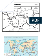 Mapa politico placas tectonicas