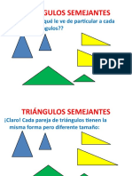 Triángulos Semejantes Tercero Secundaria