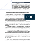 Protocolo de Actuacion para Tramite de Probables Riesgo Del Trabajo Mayo 2018