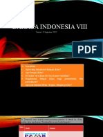 Bahasa Indonesia VIII, Jumat 12 Agustus 2022