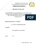 Proyecto de Ley - Luis Arce
