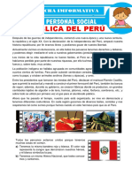 La República Del Perú para Tercer Grado de Primaria