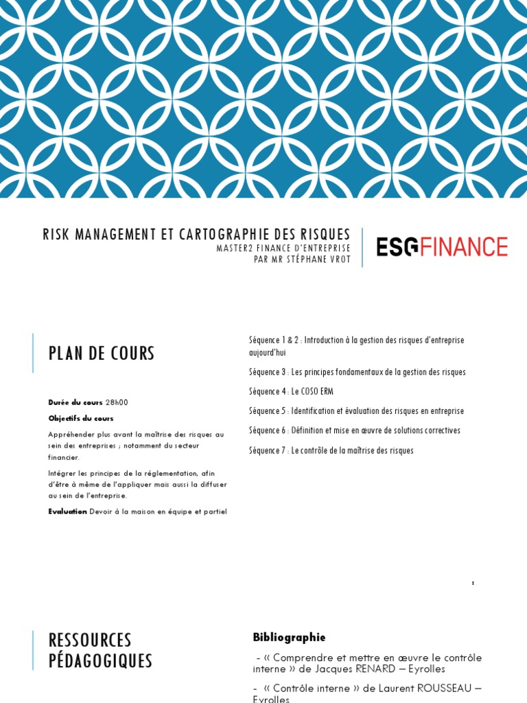Gestion des Risques et Cartographie | PDF | Risque | Gestion des risques