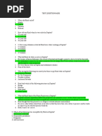 Test Questionnaire (Group 1-10)