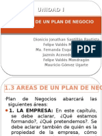 1.3 Areas de Un Plan de Negocios
