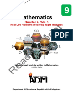 Math9 - Q4 - Mod5 - Wk5 - Real Life Problems Involving Right Triangles - v5