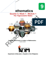 Math9 - Q4 - Mod1 - Wk1 - The Trigonometric Ratios - v5