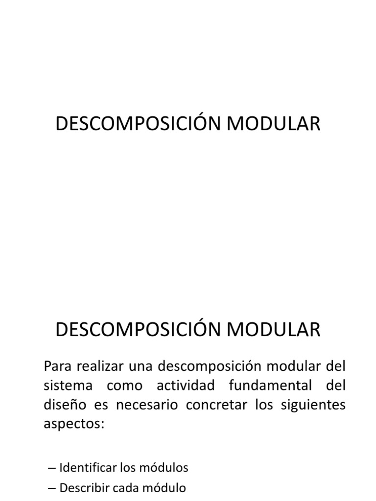 Descomposición Modular | PDF