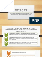 Del Codigo Deontologico y Bioetico para El Ejercicio de La Profesion de Psicologia