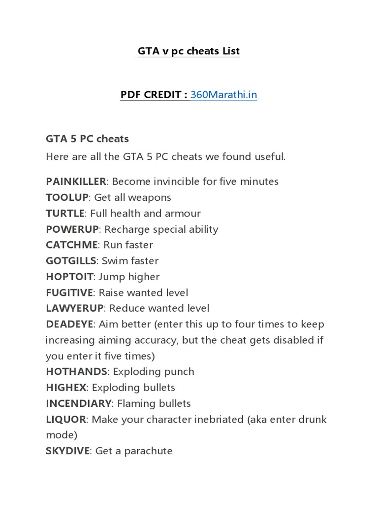 Gta 5-cheats-pc-pt