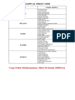 Jadwal Piket Osis