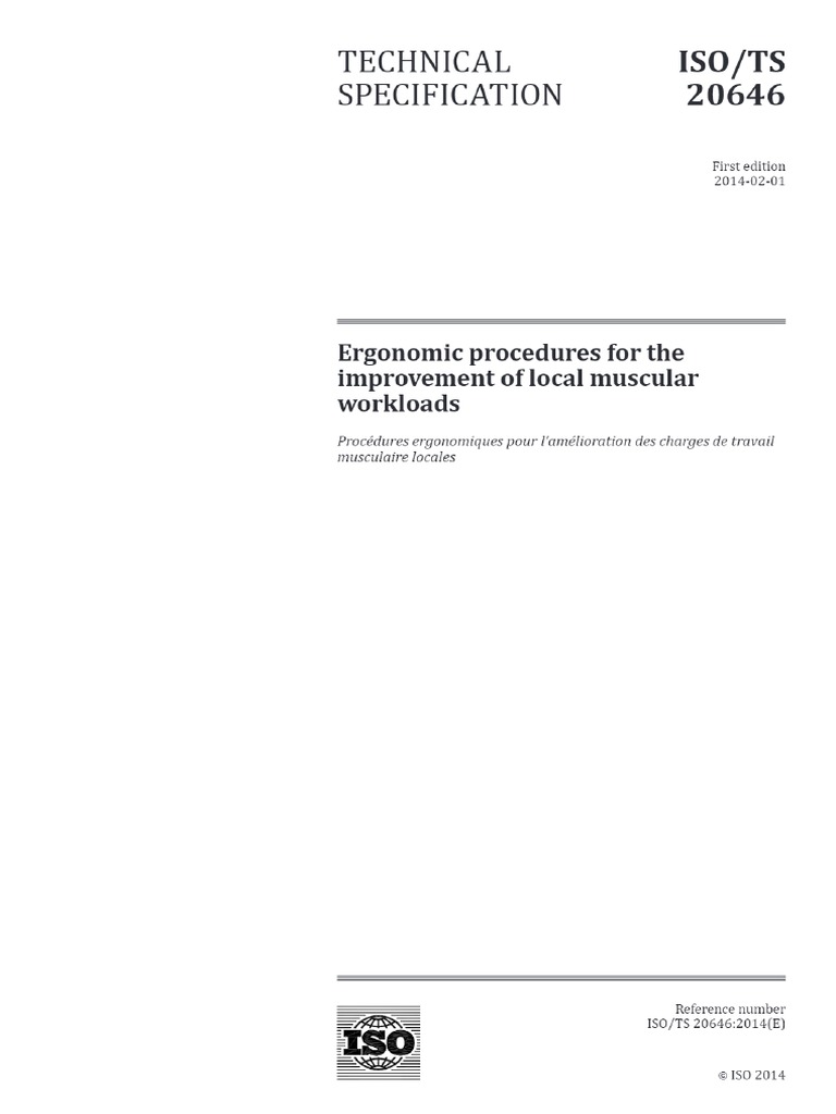 ISO TS 20646-2014 em Ingles | PDF