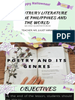 LESSON 1 - Poetry and Its Genre