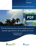 Uso de información meteorológica para el manejo agronómico de la palma de aceite