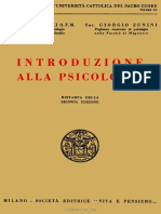 Introduzione Alla Psicologia (Agostino Gemelli, Giorgio Zunini)