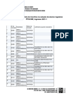 PÓS-RECURSO - SELEÇÃO 2021-1 - Homologação Da Lista de Inscritos Na Seleção de Alunos Regulares PPGCINE