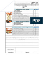 CSH-010 - Plataforma Elevadora Tijera