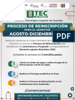 Proceso de Reinscripción Agosto Diciembre 2022