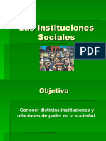 Las Instituciones Sociales.