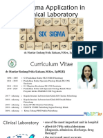 Six Sigma Application in Clinical Laboratory - Lampung Juli 2021
