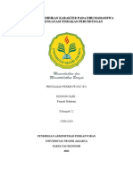 Peranan Pendidikan Karakter Pada Diri Mahasiswa Untuk Mengatasi Tindakan Perundungan