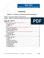 0 Bac Pro Epreuve Ecogest Exos Module 1