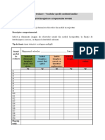 Fisa Inregistrare Raspunsuri Proba Vocabular
