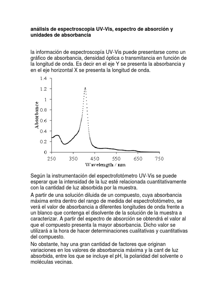 Espectroscopia uv vis descargar gratis pdf espectroscop a