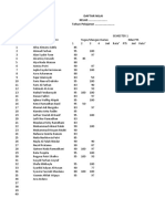 Daftar Nilai Semester 1