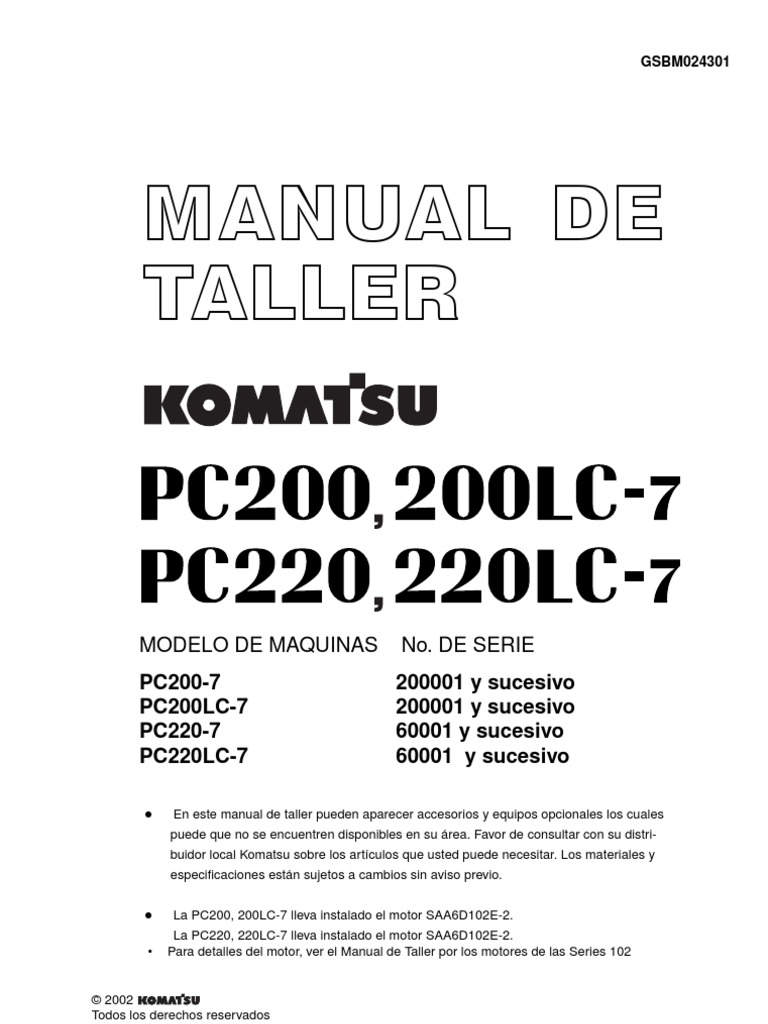 ベース ESP Original Series -AMAZE-CTM-SL5- PC200-7 200000 | PDF | Bomba | Engranaje