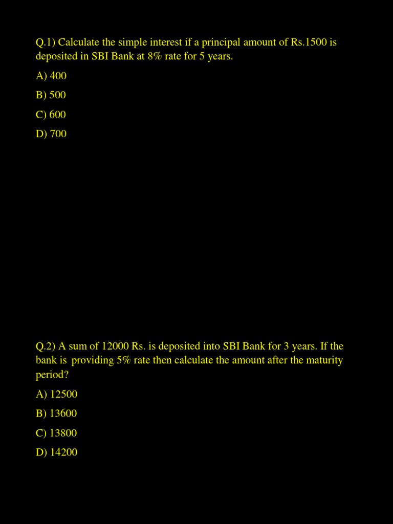Si and Ci | PDF | Interest | Compound Interest