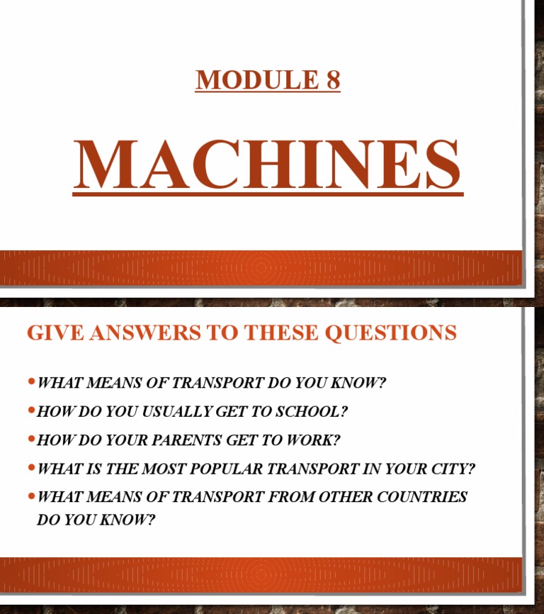 English Grade 4 Unit 8 Machines Fast Machines 1 PPP PDF