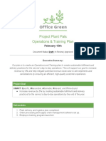 Project Plant Pals Operations & Training Plan