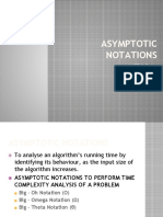 Asymptotic Notations: Aarthi D, Ap / Cse