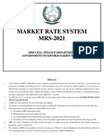 MARKET RATE SYSTEM 2021 FOR KHYBER PAKHTUNKHWA