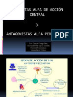 Agonistas Centrales y Antagonistas Alfa