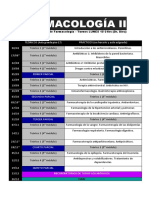 Cronograma Farmacología 2 