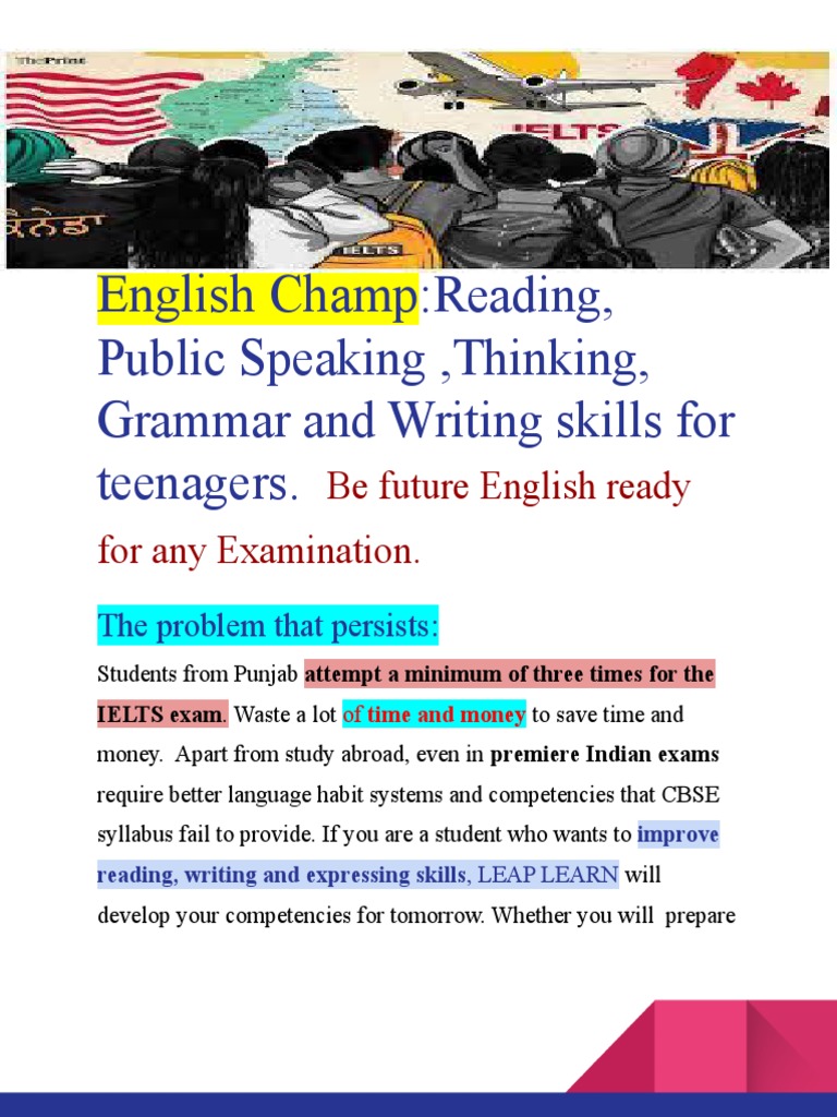 English Champ Print PDF Test (Assessment) International English