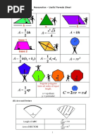 Mensuration Formula Sheet