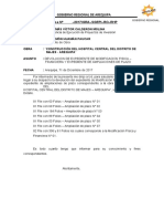 Informe Nº                DEVOLUCION DE EXPEDIENTE DE ADICIONAL Y AMPLIACION DE PLAZO