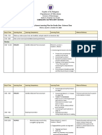 Weekly Home Learning Plan