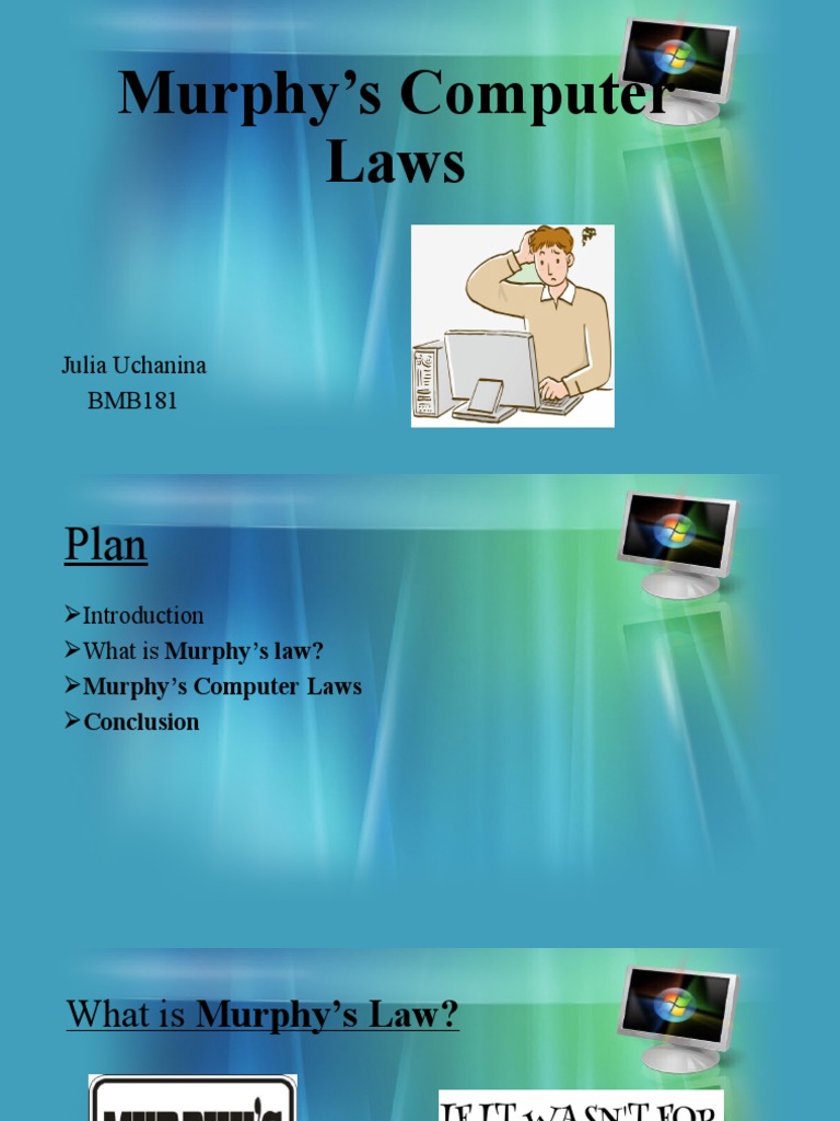 Murphy's Computer Laws PDF