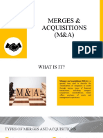Merges & Acquisitions (M&A) : Made by Julia Uchanina