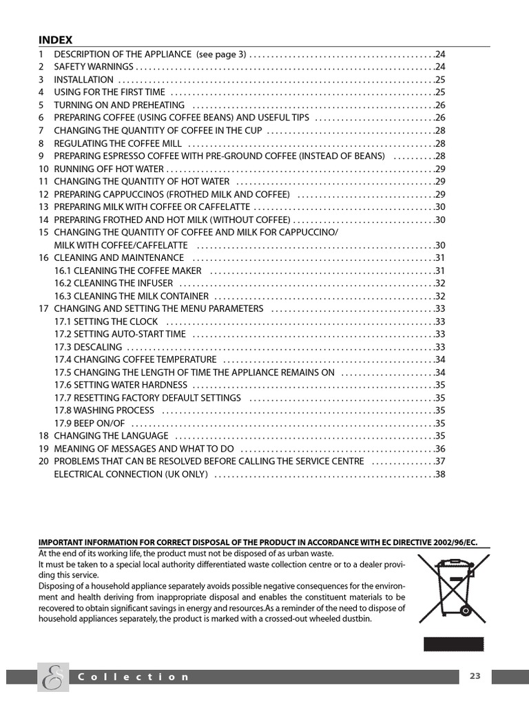 Delonghi Prima Donna Manual PDF Non Alcoholic Drinks Drink