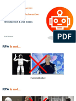 RPA Introduction and Use Cases